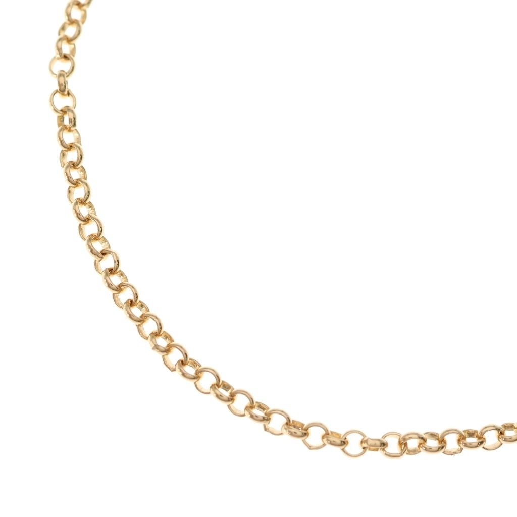 Chrome Hearts 22k Neckchain Roll Chain Necklace Gold