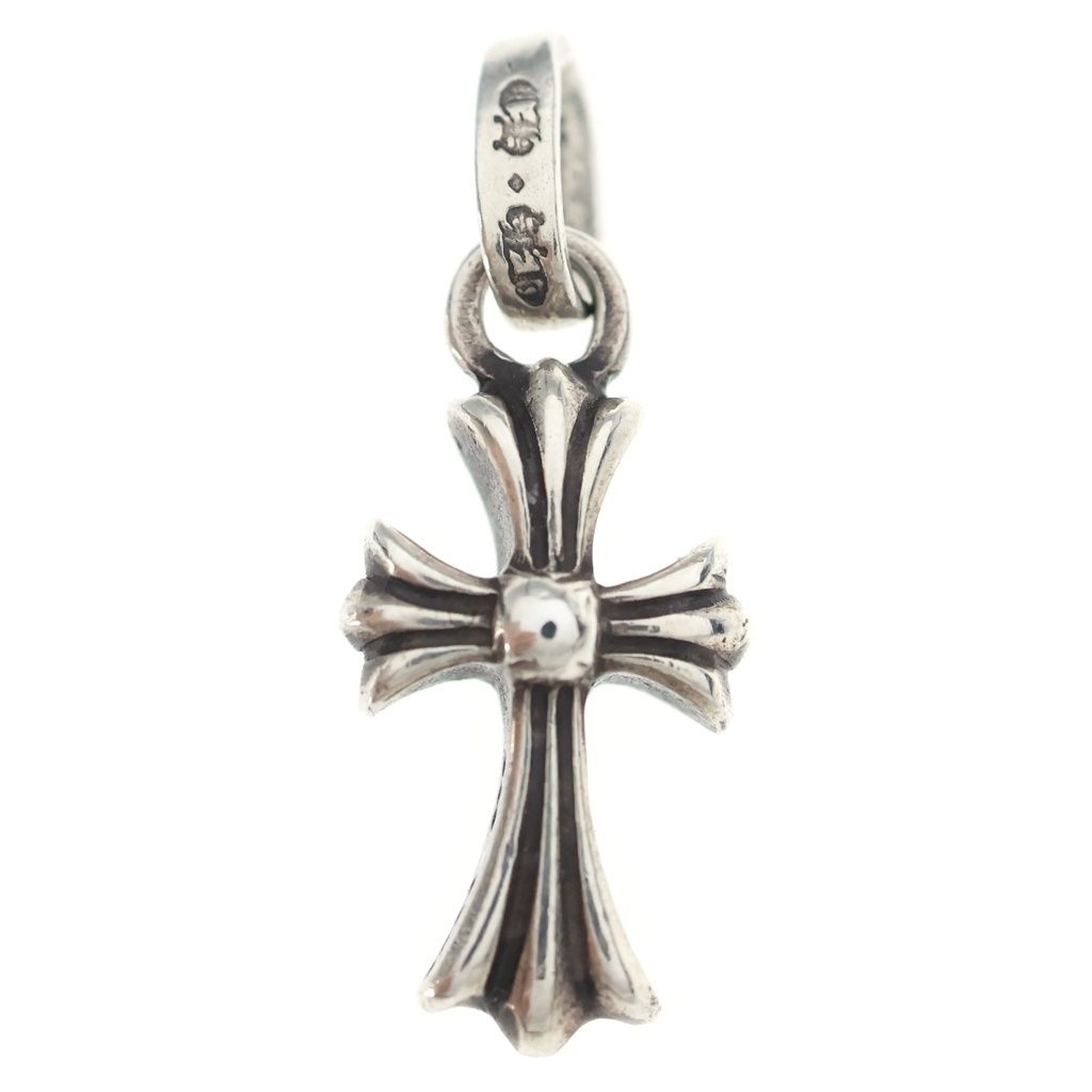 Chrome Hearts Crs Baby Fat Cross Pendant Top Silver