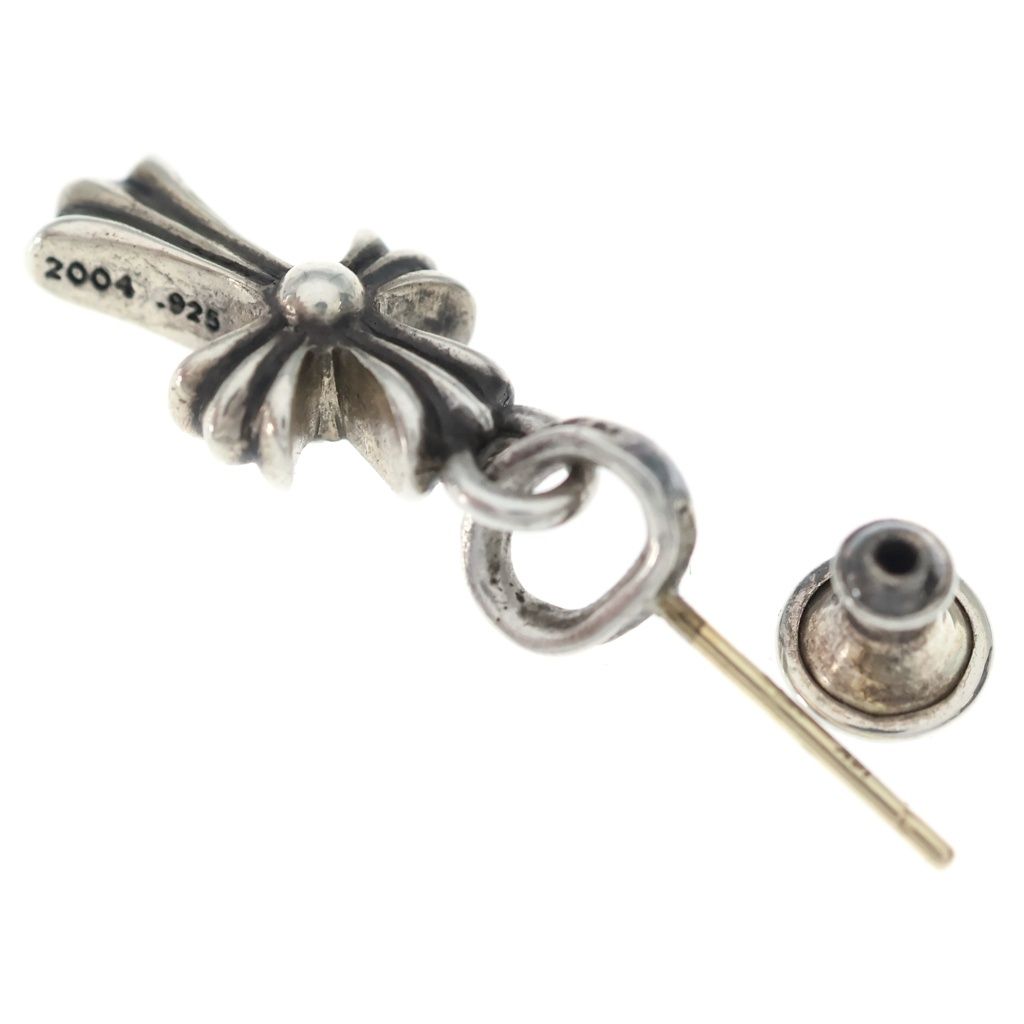 Chrome Hearts Bby Pprchn Baby Fat Cross Drop Earrings Silver — view 6