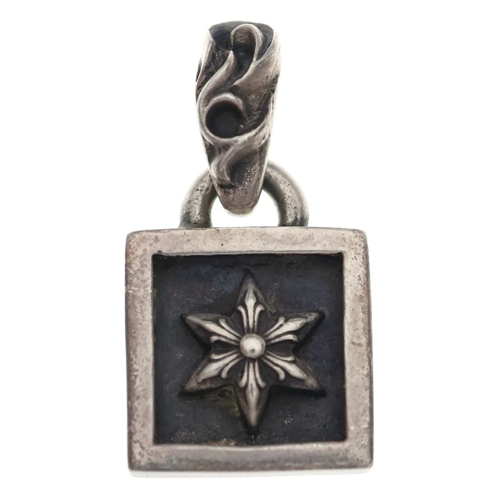 Chrome Hearts Framed Star Charm Pendant Top Silver