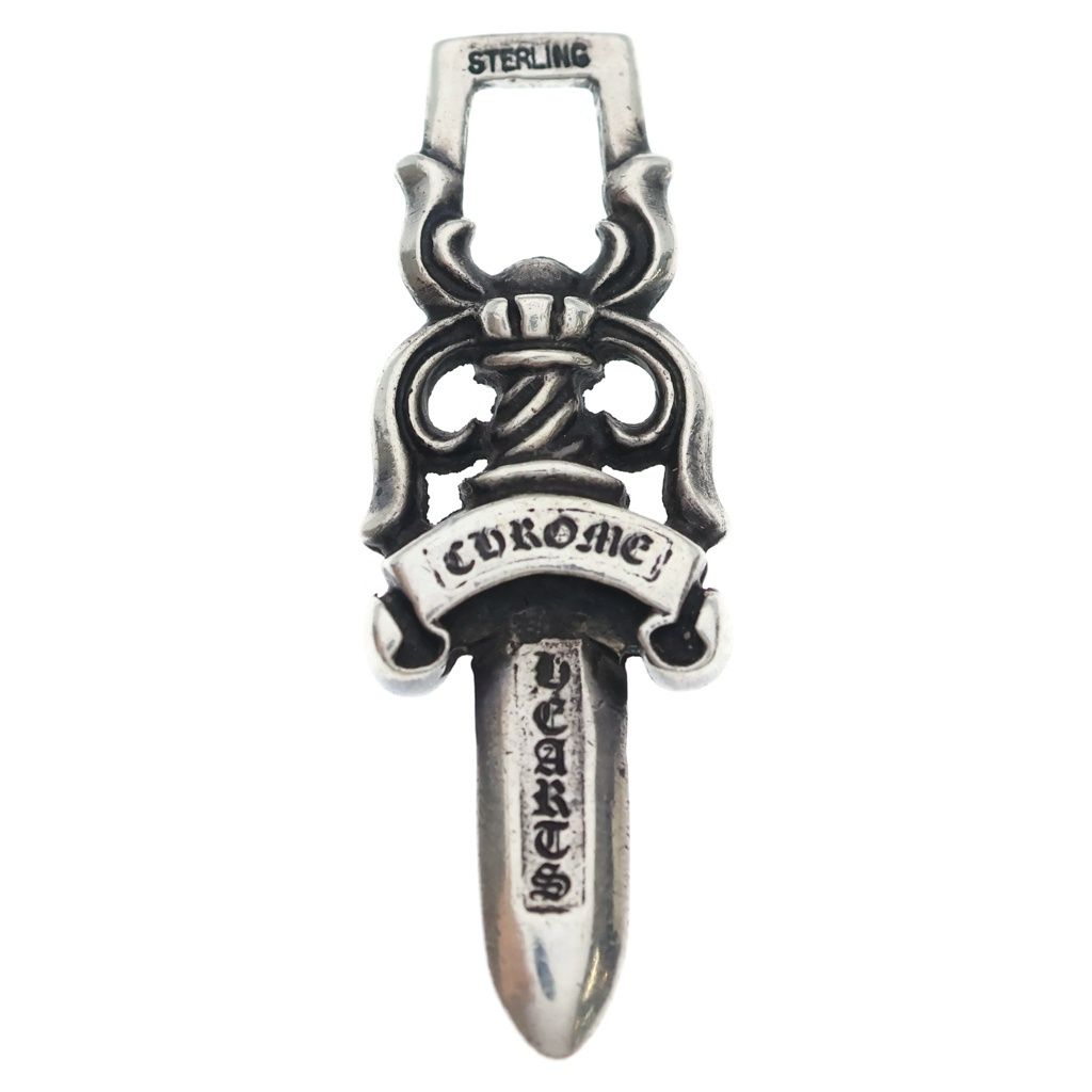Chrome Hearts Vintage 10 Dagger Pendant Top Silver