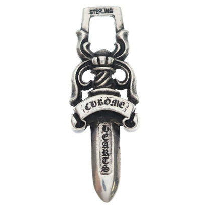 Chrome Hearts Vintage 10 Dagger Pendant Top Silver