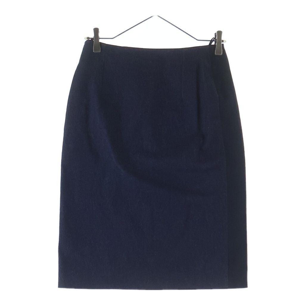 Chanel 00c Cruise Collection Identification Logo Plate Lame Denim Tight Skirt — view 2