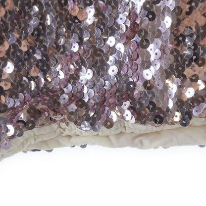 Dior Silver Sequin Shirt Dress Decoration Sleeveless Pink — view 6