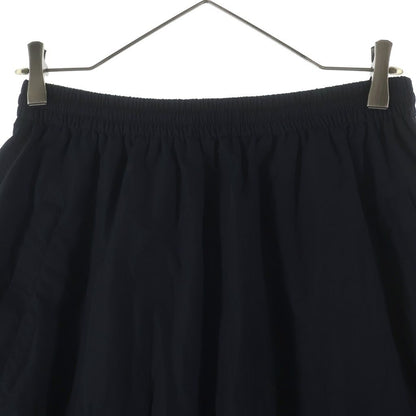 Balenciaga Logo Embroidered Midi Skirt Nylon Embroidery Black — view 3