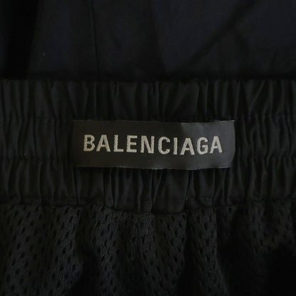 Balenciaga Logo Embroidered Midi Skirt Nylon Embroidery Black — view 6