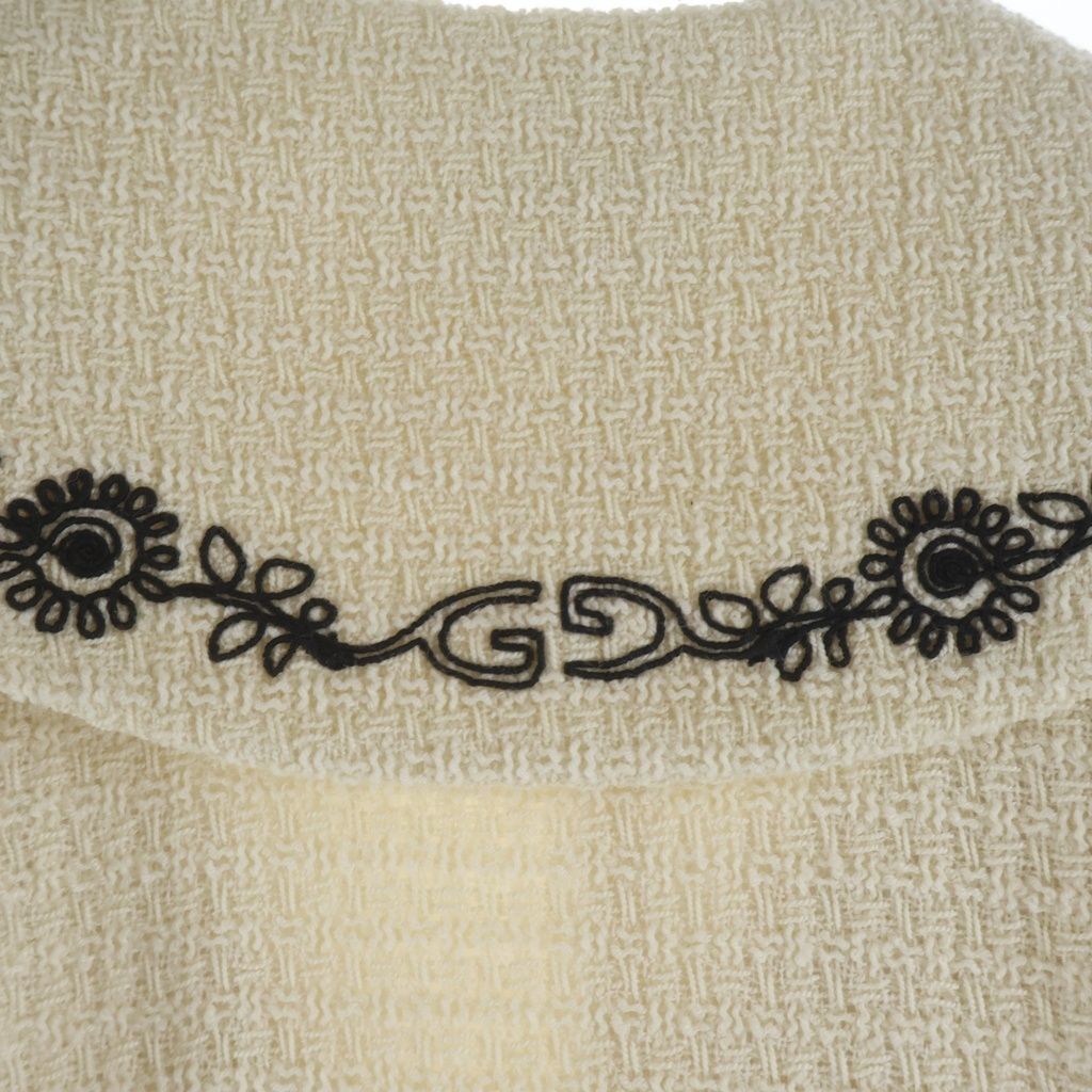 Gucci Bull Breasted Tweed Tailored Jacket Kids White Zapnv — view 4