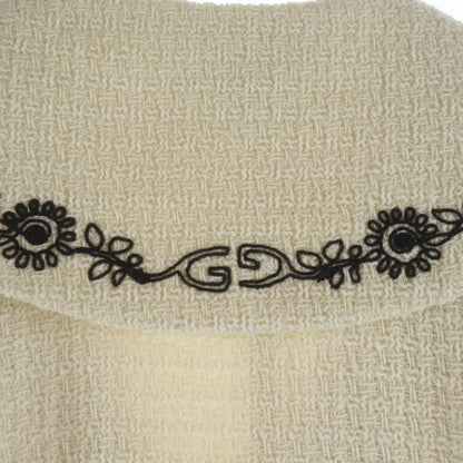 Gucci Bull Breasted Tweed Tailored Jacket Kids White Zapnv — view 4