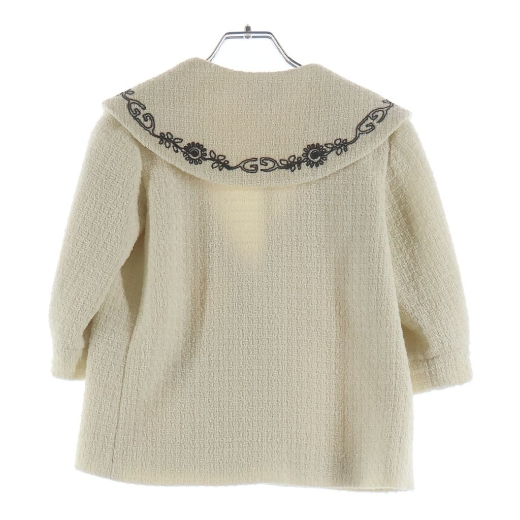 Gucci Bull Breasted Tweed Tailored Jacket Kids White Zapnv — view 2