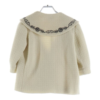 Gucci Bull Breasted Tweed Tailored Jacket Kids White Zapnv — view 2