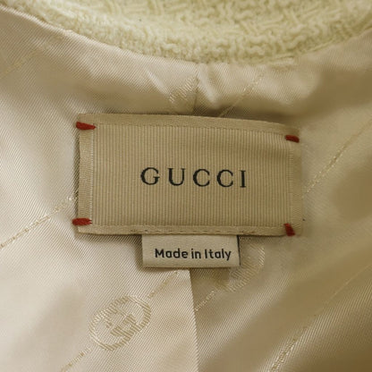 Gucci Bull Breasted Tweed Tailored Jacket Kids White Zapnv — view 7