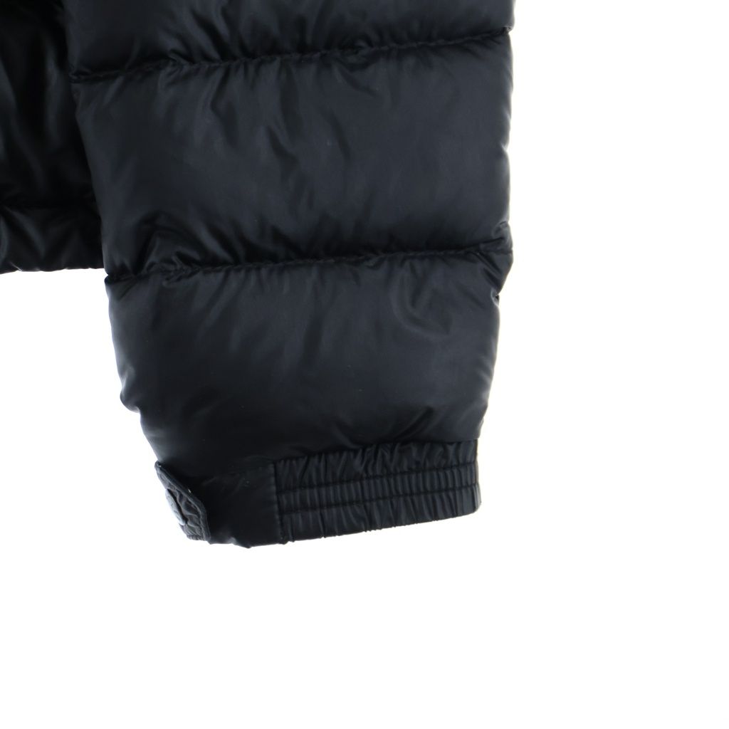 Moncler Lambot Patch Logo Stand Collar Down Jacket Black — view 5