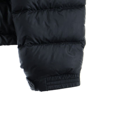 Moncler Lambot Patch Logo Stand Collar Down Jacket Black — view 5