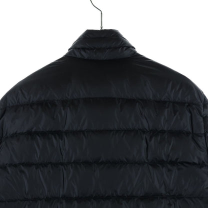 Moncler Lambot Patch Logo Stand Collar Down Jacket Black — view 4