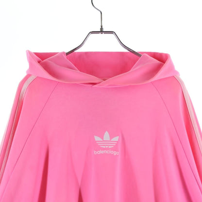 Balenciaga Adidas Hoodie Large Fit Trefoil Logo Large Fit Pullover Sweatshirt — view 3