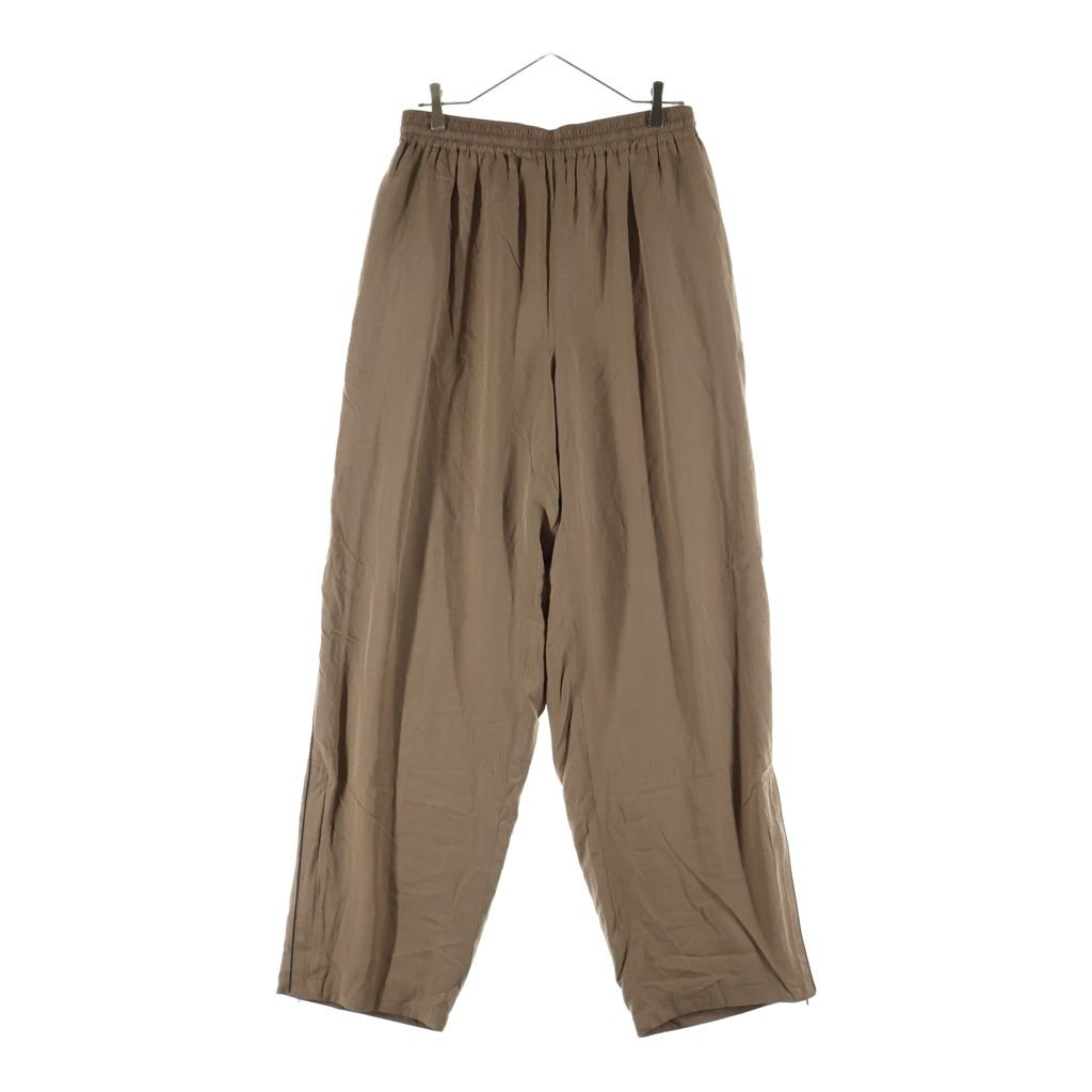 Balenciaga Loose Fitting Trousers Logo Embroidery Lyocell Poplin Rack Pants