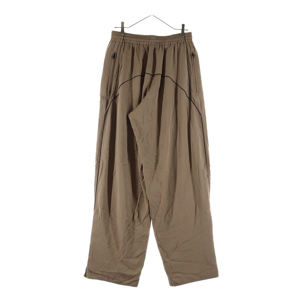 Balenciaga Loose Fitting Trousers Logo Embroidery Lyocell Poplin Rack Pants — view 2