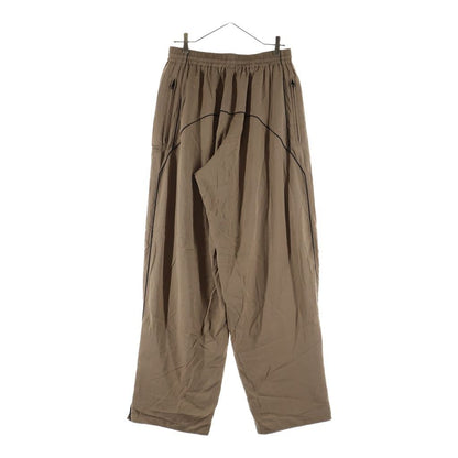 Balenciaga Loose Fitting Trousers Logo Embroidery Lyocell Poplin Rack Pants — view 2