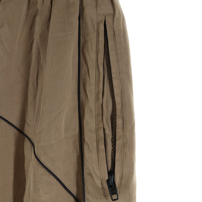 Balenciaga Loose Fitting Trousers Logo Embroidery Lyocell Poplin Rack Pants — view 6