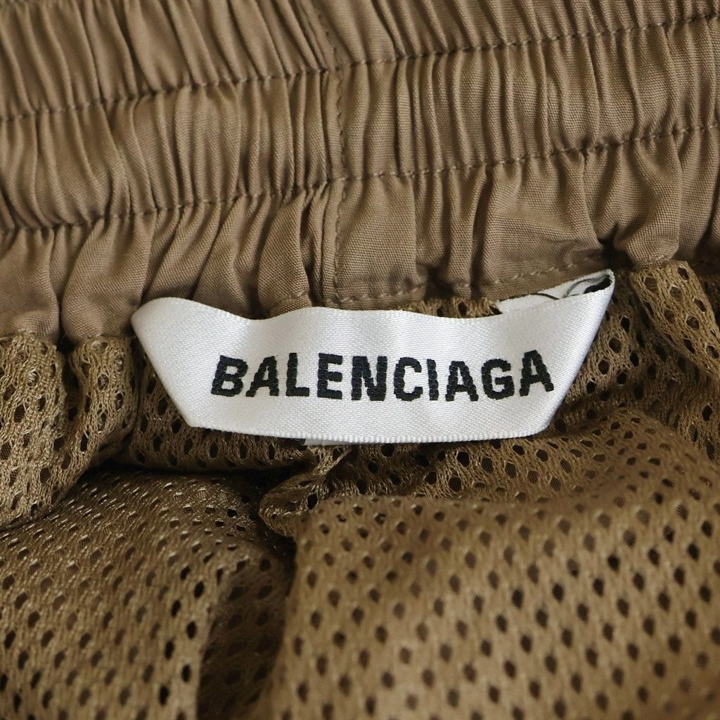 Balenciaga Loose Fitting Trousers Logo Embroidery Lyocell Poplin Rack Pants — view 7
