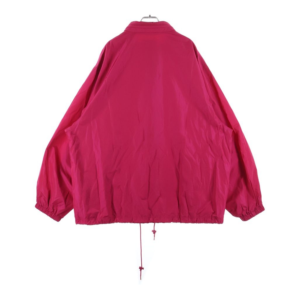 Balenciaga Embroidered Logo Oversized Windbreaker Jacket Pink — view 2