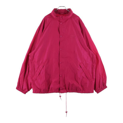 Balenciaga Embroidered Logo Oversized Windbreaker Jacket Pink