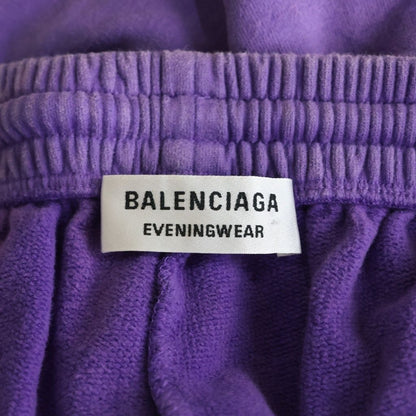 Balenciaga Baggy Sweatpants Drawstring Sweatshirt Pants Purple — view 7