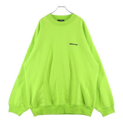Balenciaga BB Corp Sweatshirt BB Oversize Crew Neck Light Green