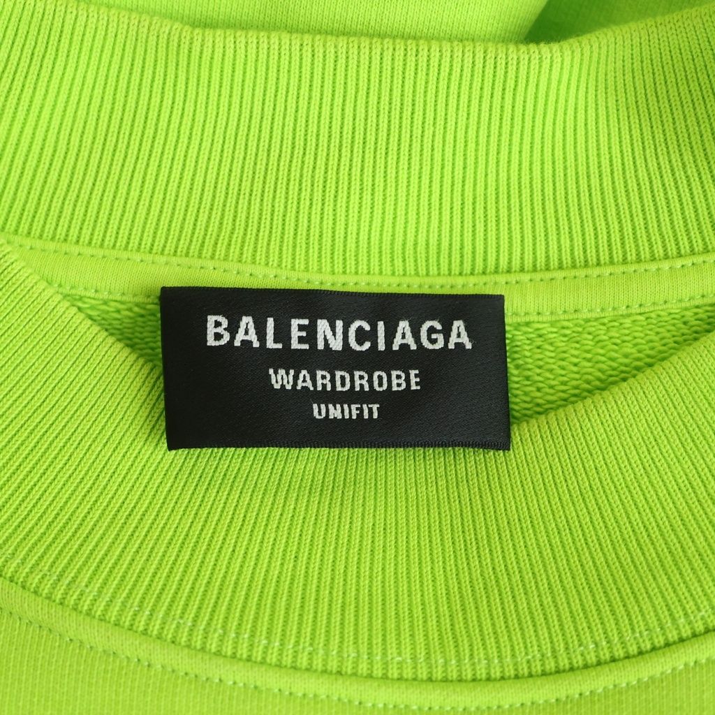Balenciaga BB Corp Sweatshirt BB Oversize Crew Neck Light Green — view 7