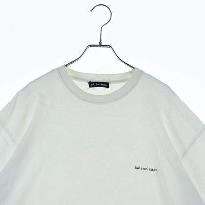 Balenciaga Copyright Logo Crew Neck Short Sleeve T-Shirt White — view 3