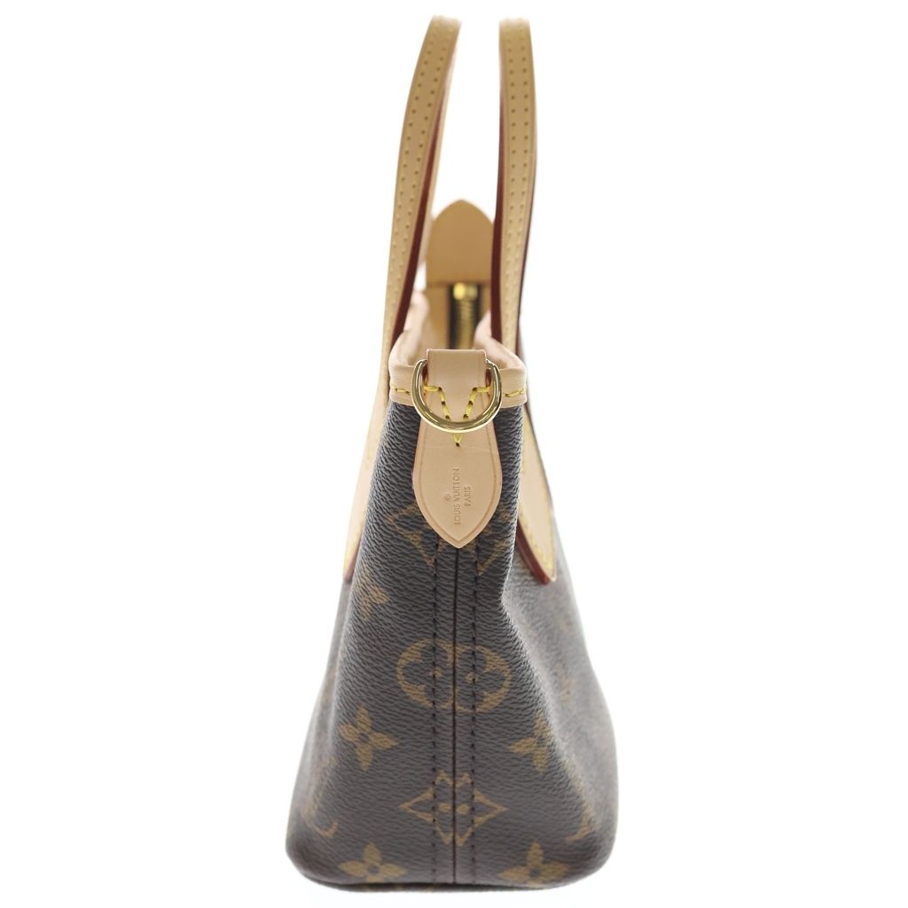 Louis Vuitton Monogram Neverfull BB 2-Way Shoulder Bag Brown Leather Gold — view 3