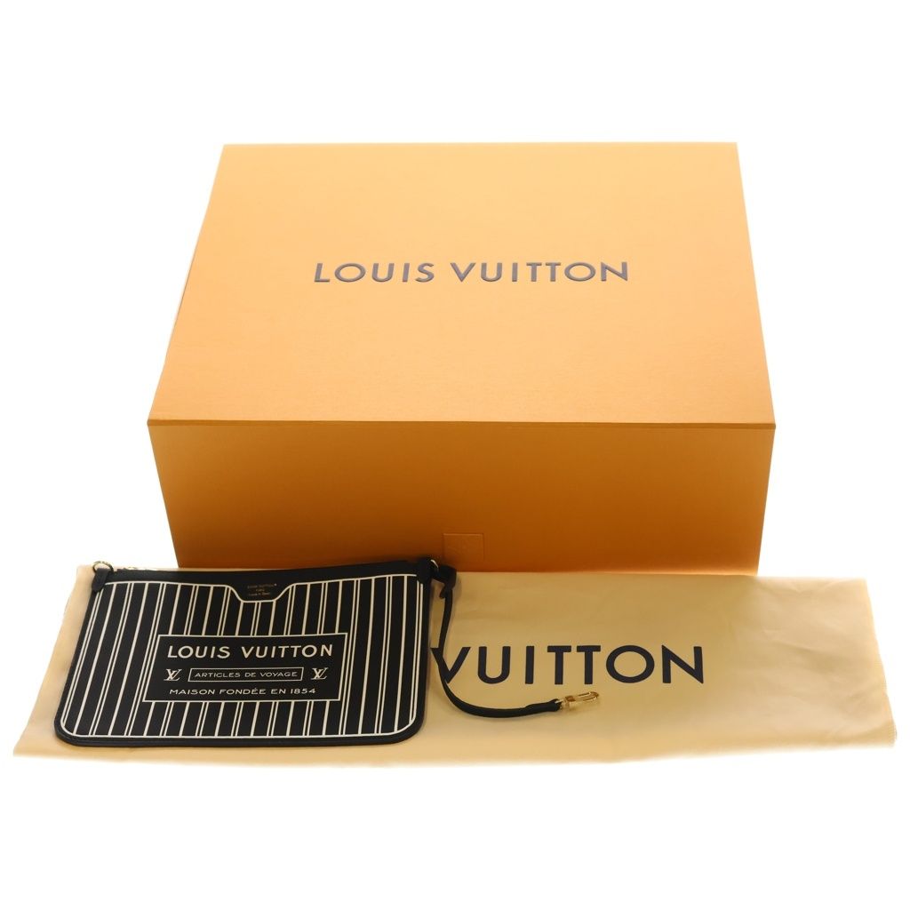 Louis Vuitton Monogram Neverfull Inside Out MM 2-Way Tote Shoulder Bag Black — view 7