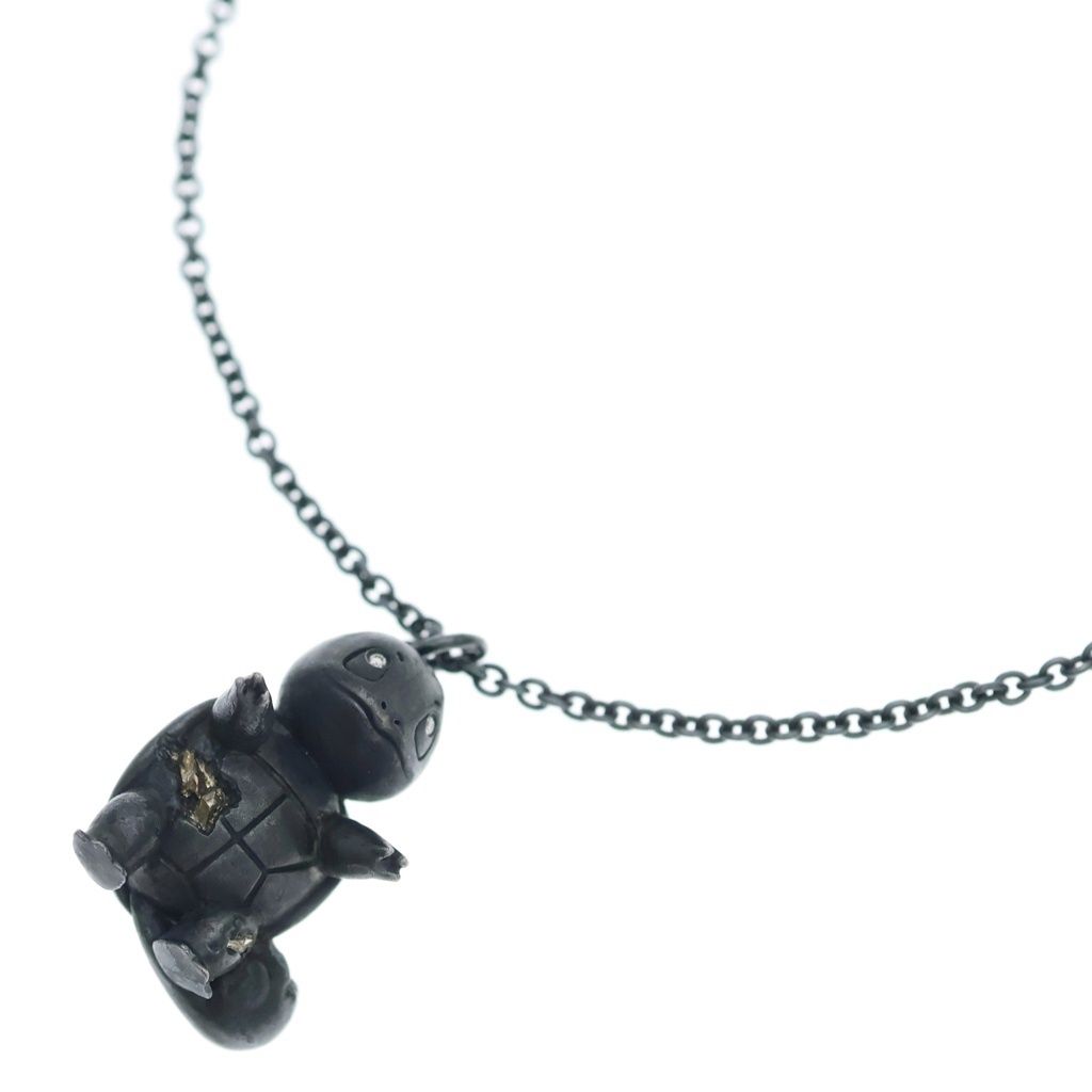 Tiffany & Co Daniel Arsham Pokemon Squirtle Pendant Necklace Silver Black