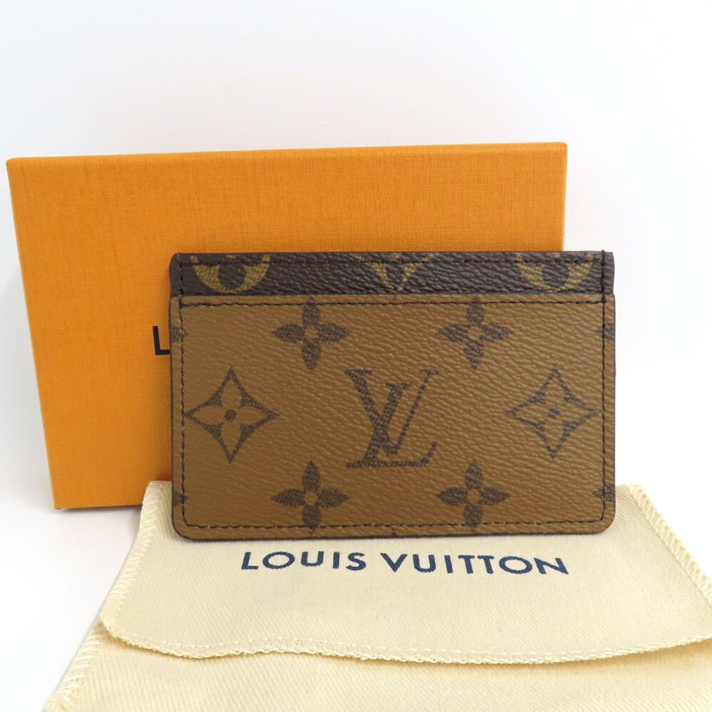 Louis Vuitton Card Case Holder Sample Monogram Reverse Brown — view 9