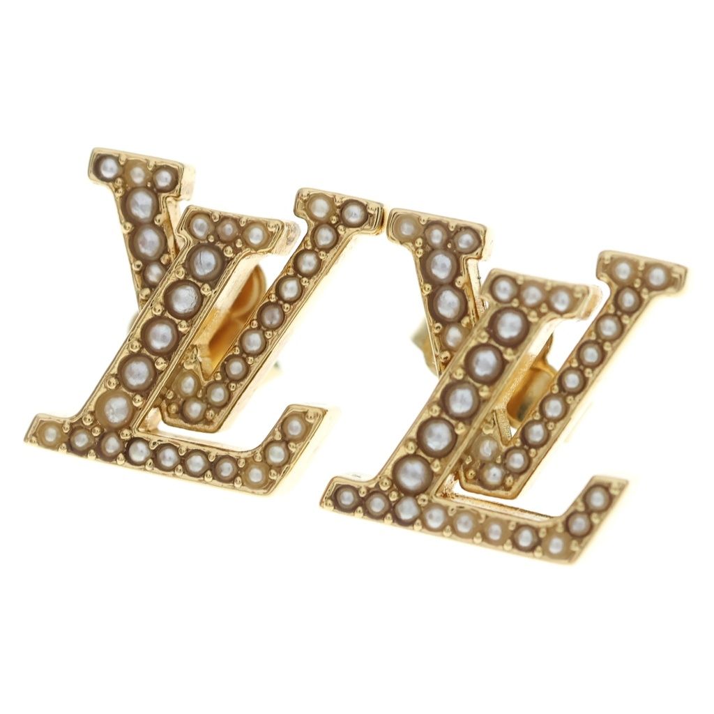 Louis Vuitton LV Iconic Pearl Earrings Gold