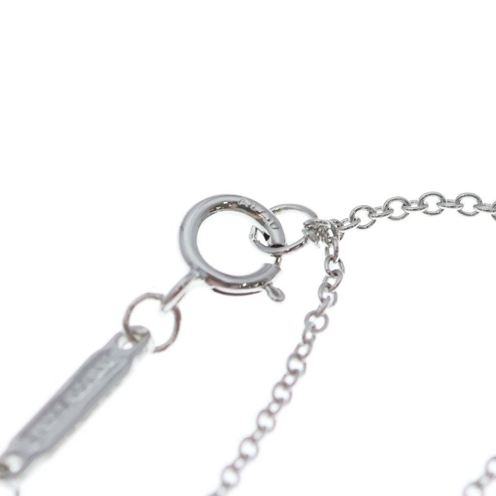 Tiffany & Co T Smile Mini Pink Saffiano Necklace Pendant Chain Silver Purple — view 4