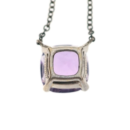 Tiffany & Co Sparkler Amethyst Necklace Pendant Chain Silver Purple — view 5