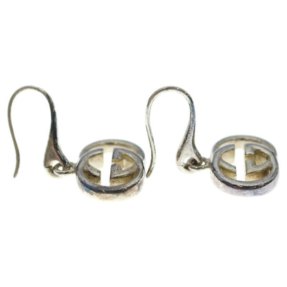 Gucci Interlocking Hook Earrings Silver — view 4