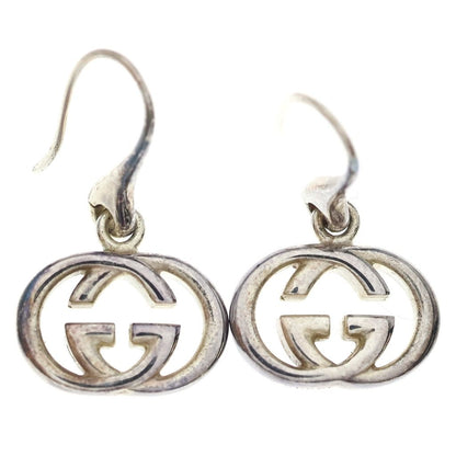Gucci Interlocking Hook Earrings Silver