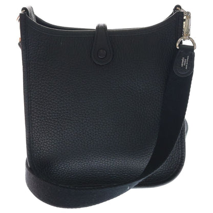 Hermes Evelyne TPM Shoulder Bag Black Taurillon Leather Silver — view 2