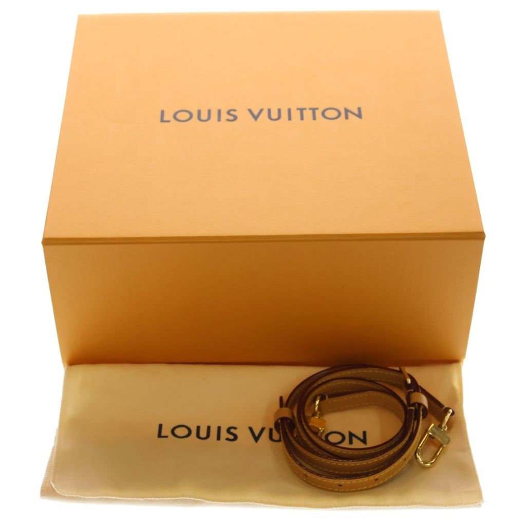 Louis Vuitton Monogram Nano Speedy Mini Shoulder Bag Brown Leather Gold — view 6