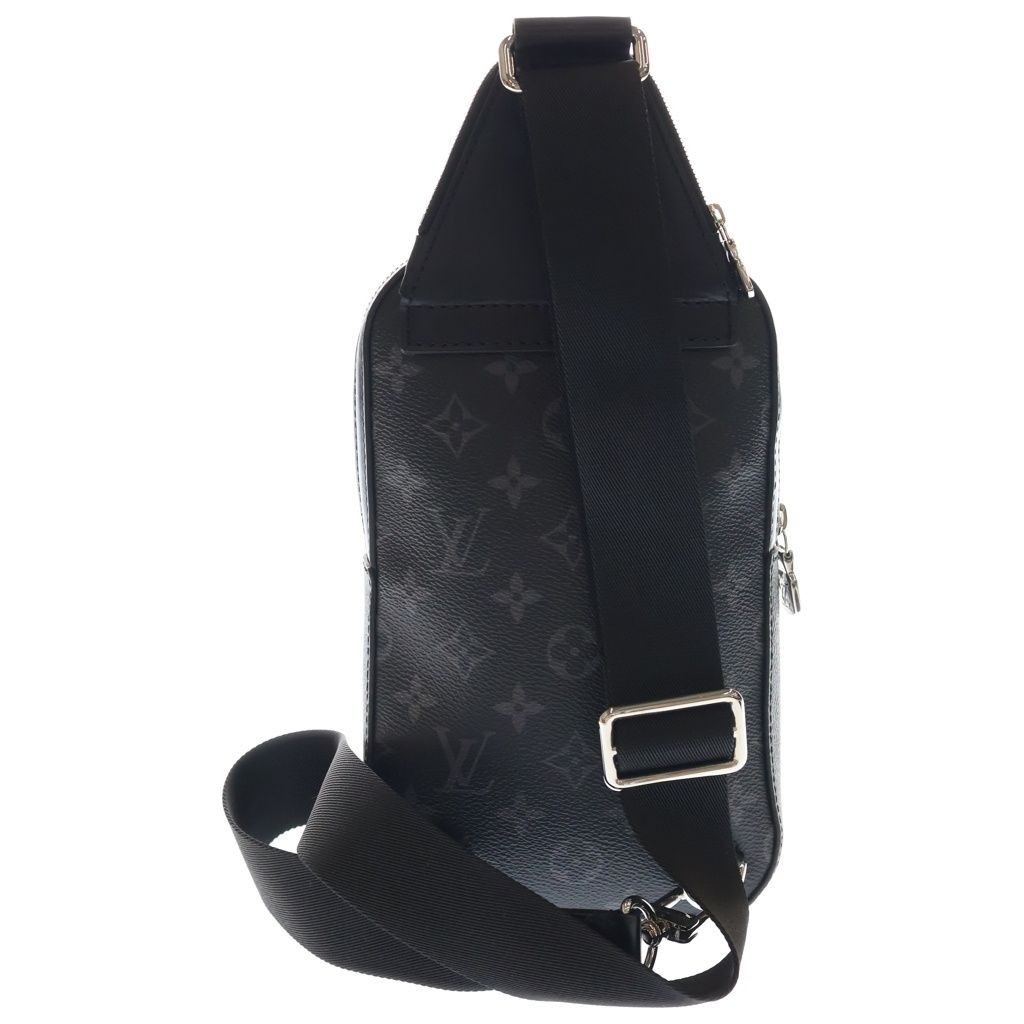 Louis Vuitton Monogram Eclipse Avenue Sling Bag PM Black Leather — view 2