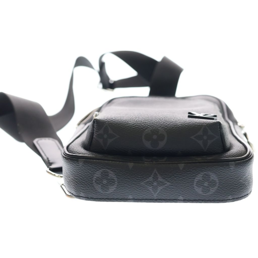 Louis Vuitton Monogram Eclipse Avenue Sling Bag PM Black Leather — view 5