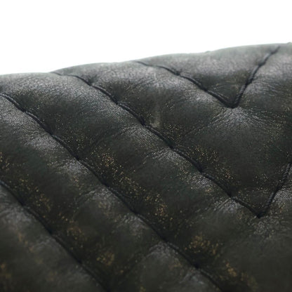 Chanel Che Blanc Chain Shoulder Bag Black Gold — view 6