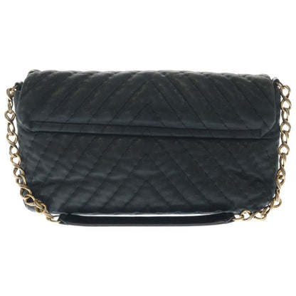 Chanel Che Blanc Chain Shoulder Bag Black Gold — view 2