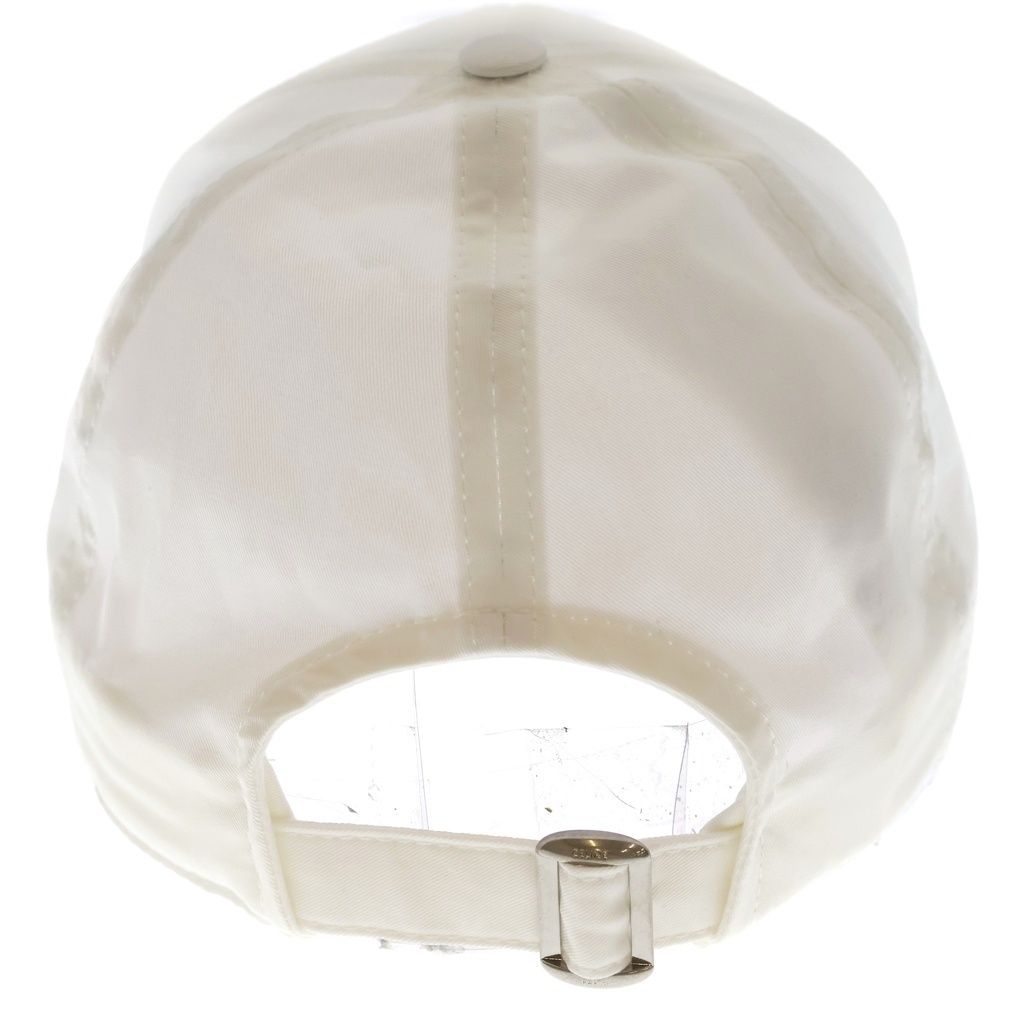 Celine Logo Embroidery Baseball Cap Hat White — view 2