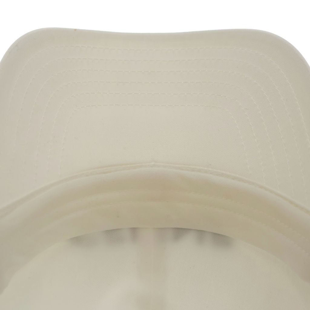 Celine Logo Embroidery Baseball Cap Hat White — view 6