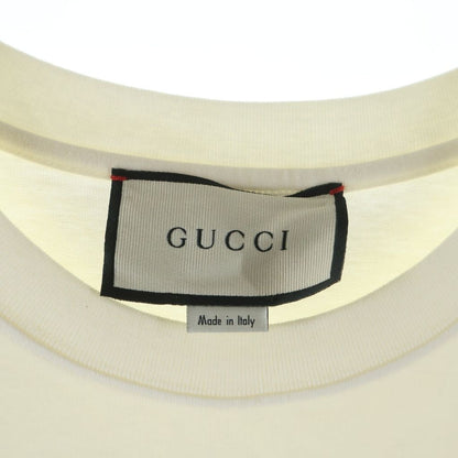 Gucci Blade Print Crew Neck Cotton Short Sleeve T-Shirt White — view 6