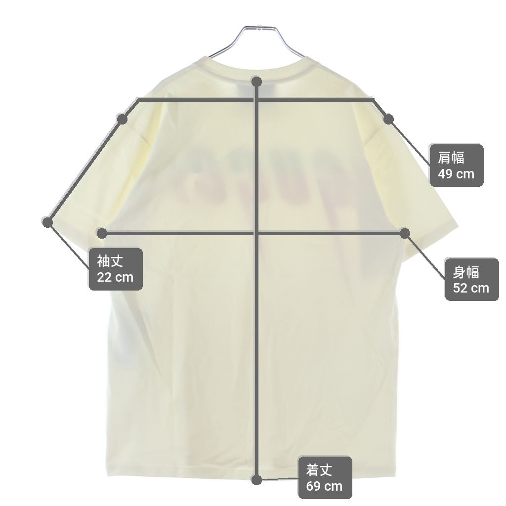 Gucci Blade Print Crew Neck Cotton Short Sleeve T-Shirt White — view 9
