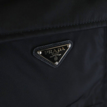 Prada Logo Triangle Plate Re-Nylon Vest Black — view 5